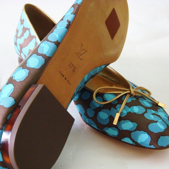 Louis Vuitton Blue Ballet Flats shoe FR37.5 - Picture 5 of 6